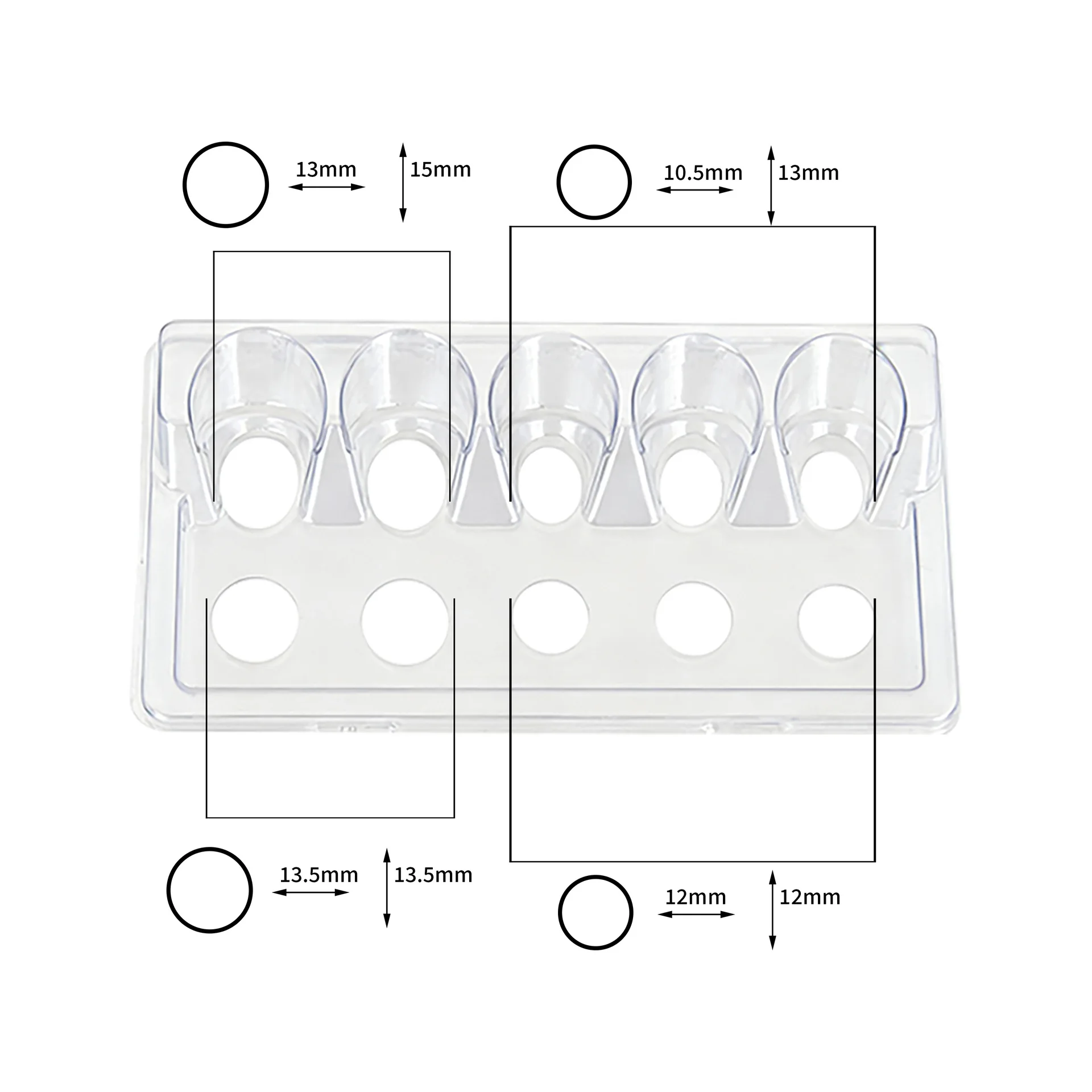 10 قطعة خرطوشة الوشم القابل للتصرف إبرة الكؤوس حامل البلاستيك الشفاف مزج شطف تمييع كوب التنظيف المعقم