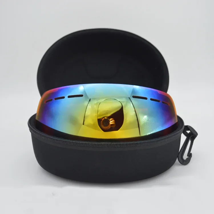 휴대용 Eva 스키 안경 보호대 케이스, 스노우보드 스키 안경 운반 케이스, 지퍼 하드 박스 거치대 (고글 미포함)