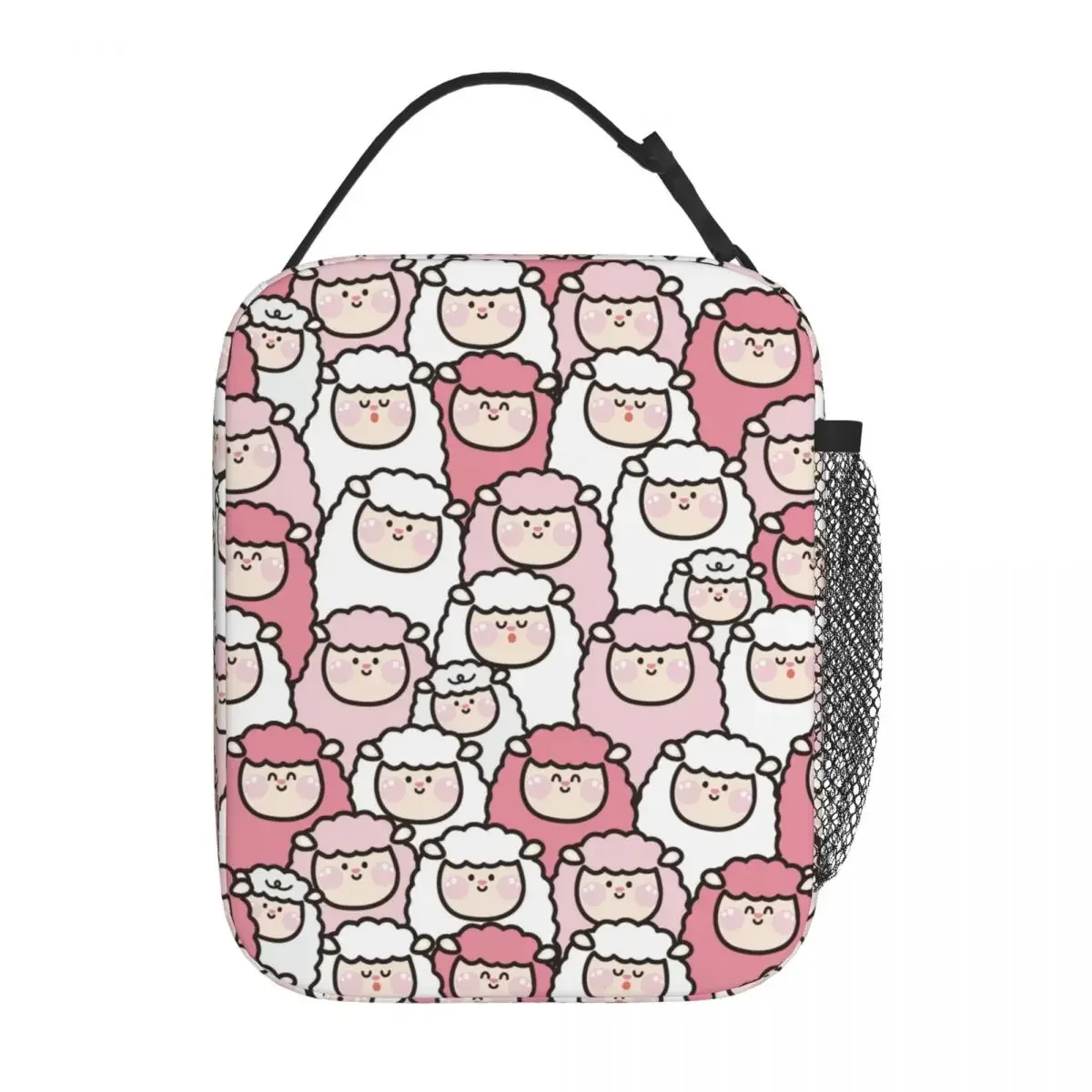 

Cute Girl Sheep Cartoon Kawaii Sheeps Insulated Lunch Tote Bag Lunch Container Portable Cooler Thermal Lunch Box School