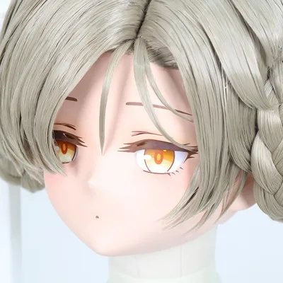 

(C-36)Customize Character Resin Full Head With Back Shell Japanese Animego Cosplay Crossdressing Anime Kigurumi Mask With Lock