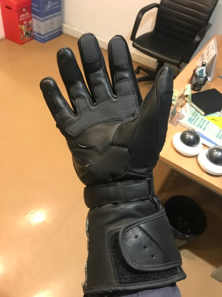REVIT قفازات شتوية مقاومة للماء H2O شاشة لمس دافئة للدراجات النارية موتوكروس جلد طبيعي