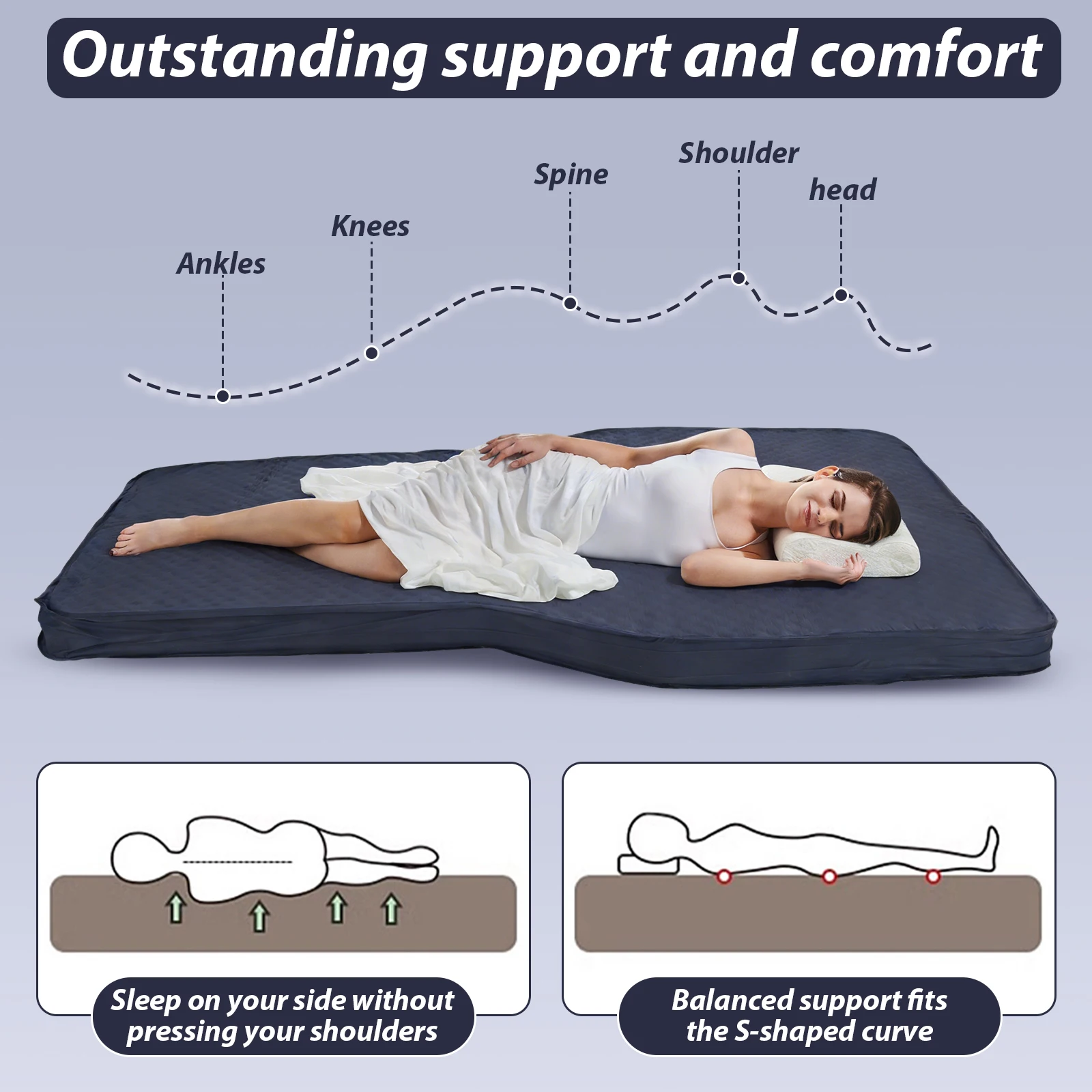 

Самонадувающаяся кровать для Tesla Model Y: надувная походная кровать для путешествий на природе