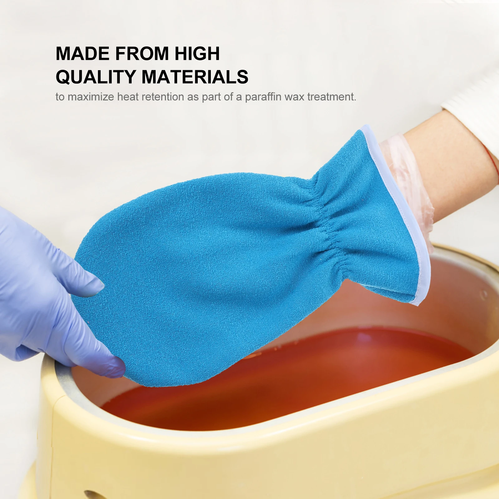 4 Stuks Paraffine Handschoenen Voetverzorging Behandeling Spa Covers Voedende Hydraterende Hydraterende Absorptie Circulatie