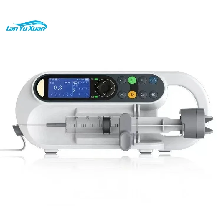 Syringe PUMP One-key to start ce approved Fluid  Equipment single channel injection pump rechargeable Syringe Monitors