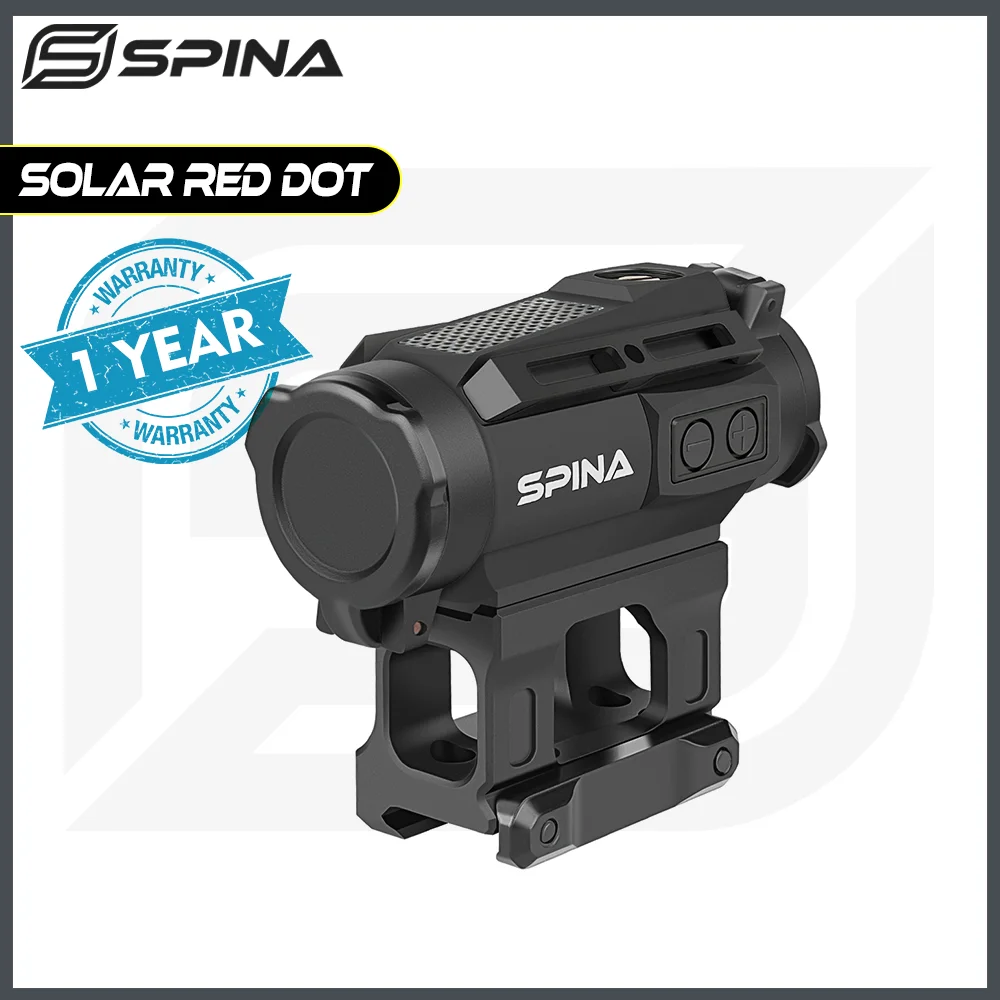 

SPINA OPTICS Multi Reticles Solar Energy Red Dot Sight RifleScope Riser Base Mount Hunting&Tactics Pistol AR.223 5.56 .308 7.62