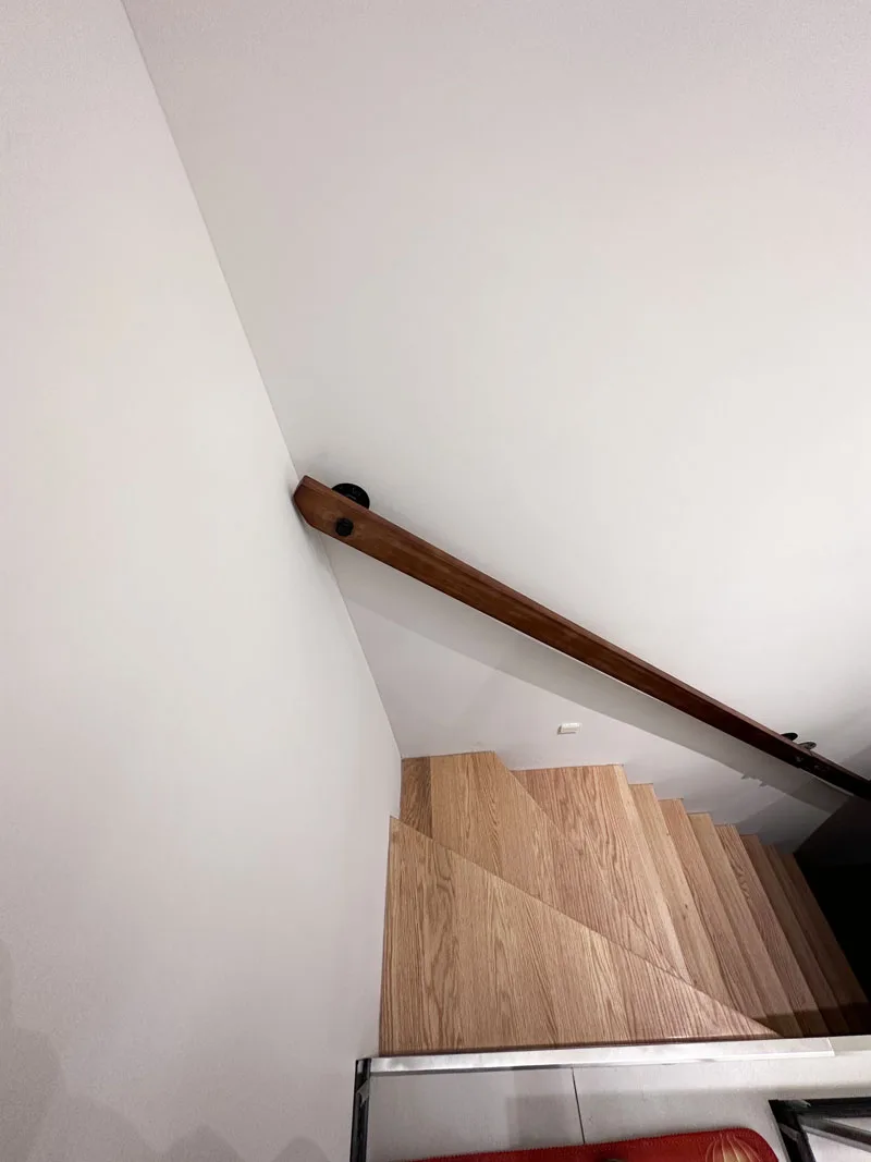 USA Natur kiefernholz rutsch fest 30-200cm Treppen handläufe mit Eisen halterung für Villa Dachboden Zimmer/Korridor Geländer dekorativ