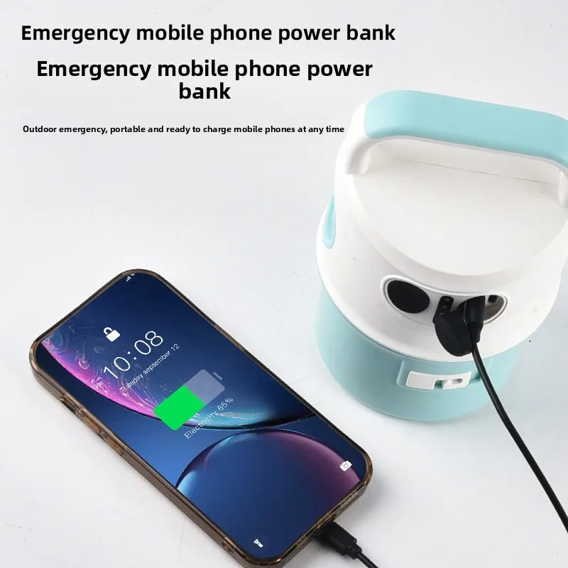 LED String Lights, Ambient Camping Lights, Outdoor Flashlight, Long-Lasting Power Bank, Hook-Equipped Tent Light