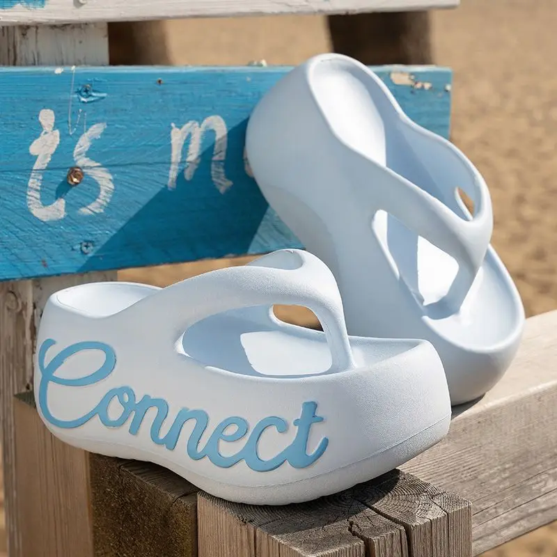 

Chunky Platform Flip Flops Woman Thick Wedge Heel Summer Casual Slides Odorless EVA Clogs Sexy Beach Shoes Stylish Women Slipper