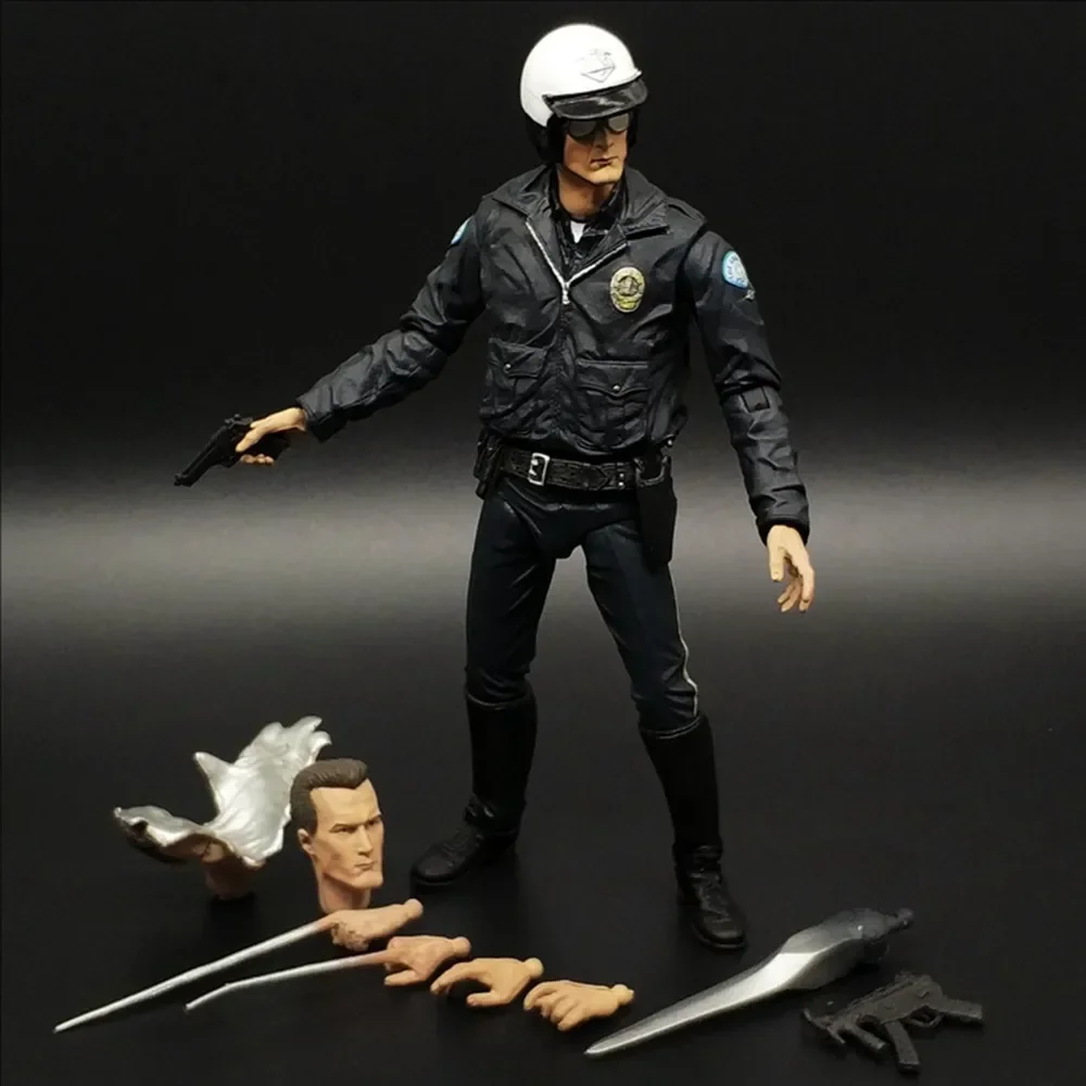 Горячая продажа NECA Terminator 2 T-800 T-1000 мотоциклетная фигурка полицейского |   В наличии быстрая доставка