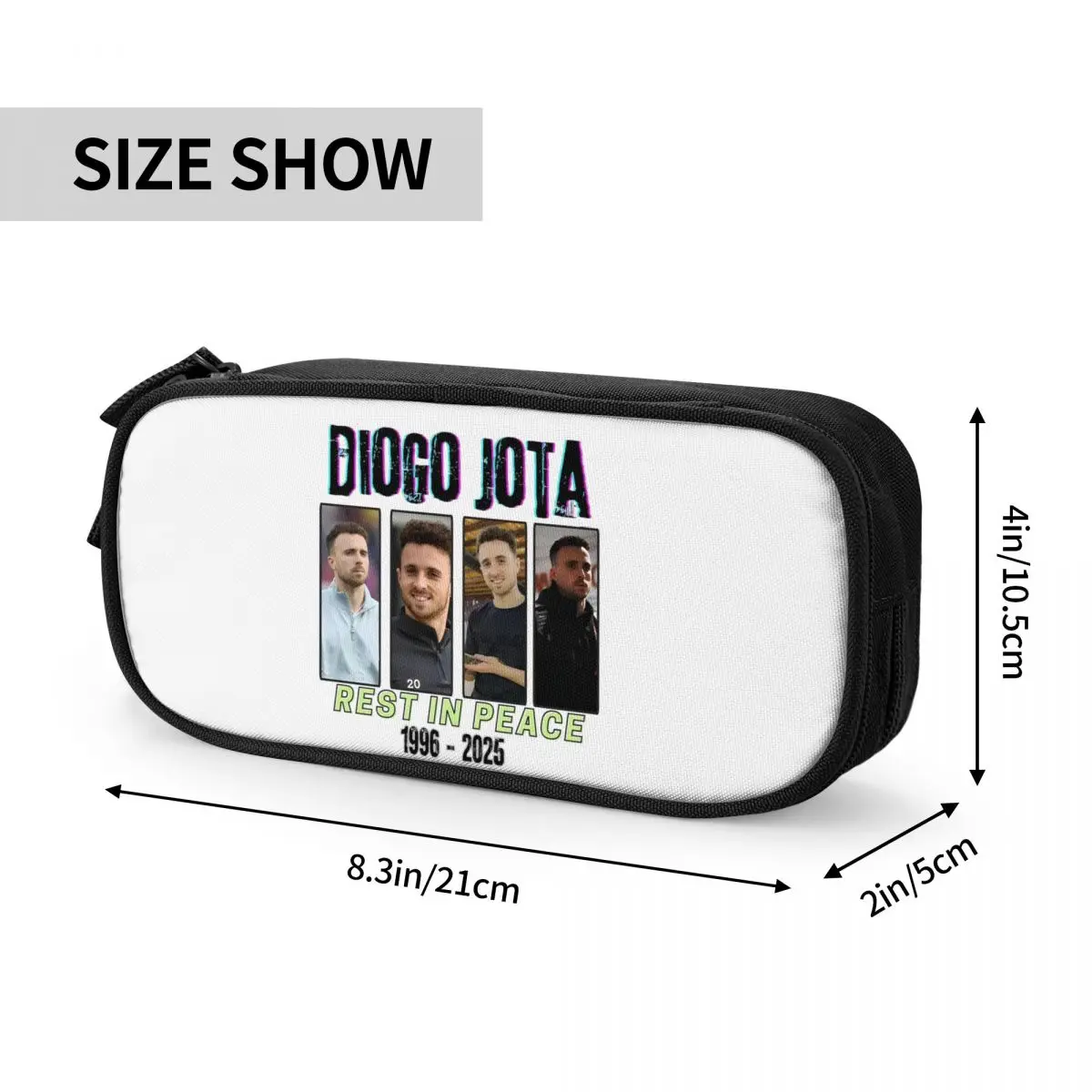 Diogo Jota Rest In Peace Pencil Cases Soccer Football Pencil Box Pen Holder for Student Pencil Bags School Supplies Stationery