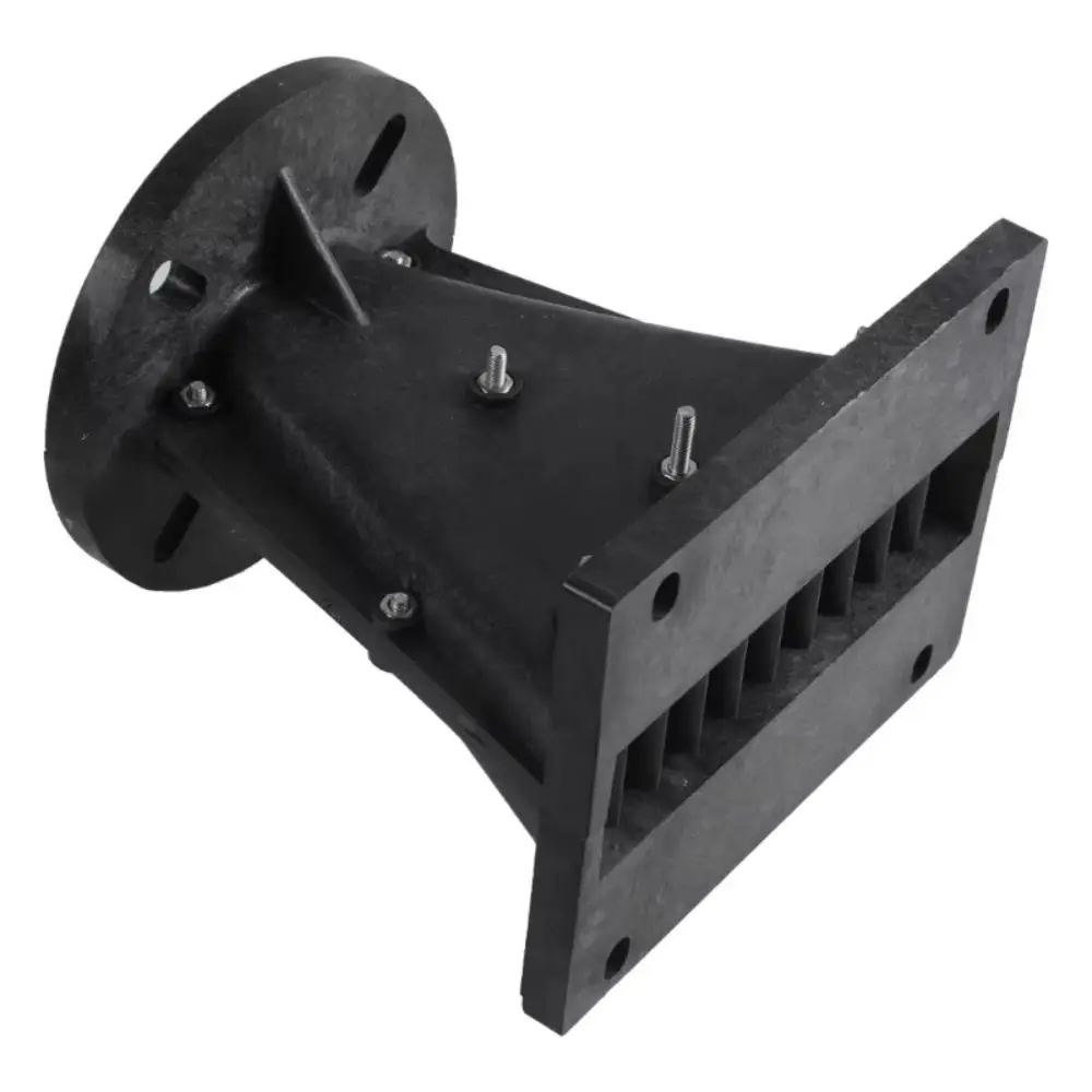 1Pcs Plastic Tweeter Horn Wave Guide Wide Coverage Angle Throat DJ Speaker Tweeter Horn Black Line Array Speaker Accessory