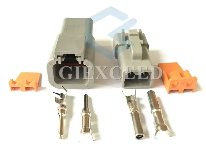 

2 Pin AC Assembly DTP06-2S DTP04-2P DTP Series Auto Connector Waterproof Electrical Socket For Deutsch Heavy Truck Accessories