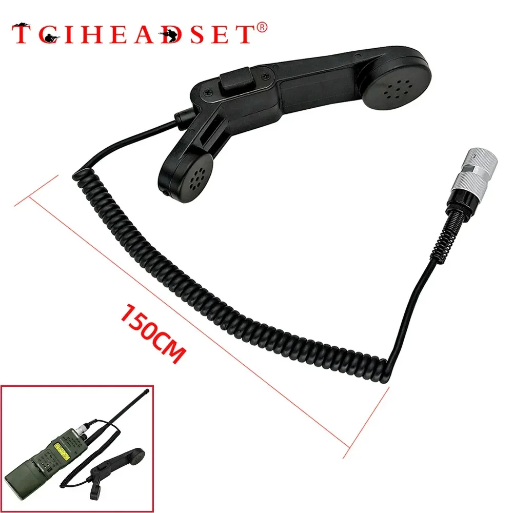 H250 Military Handheld Speaker Microphone 6 Pin Ptt for Prc152 Prc148 Walkie Talkie Tactical PTT