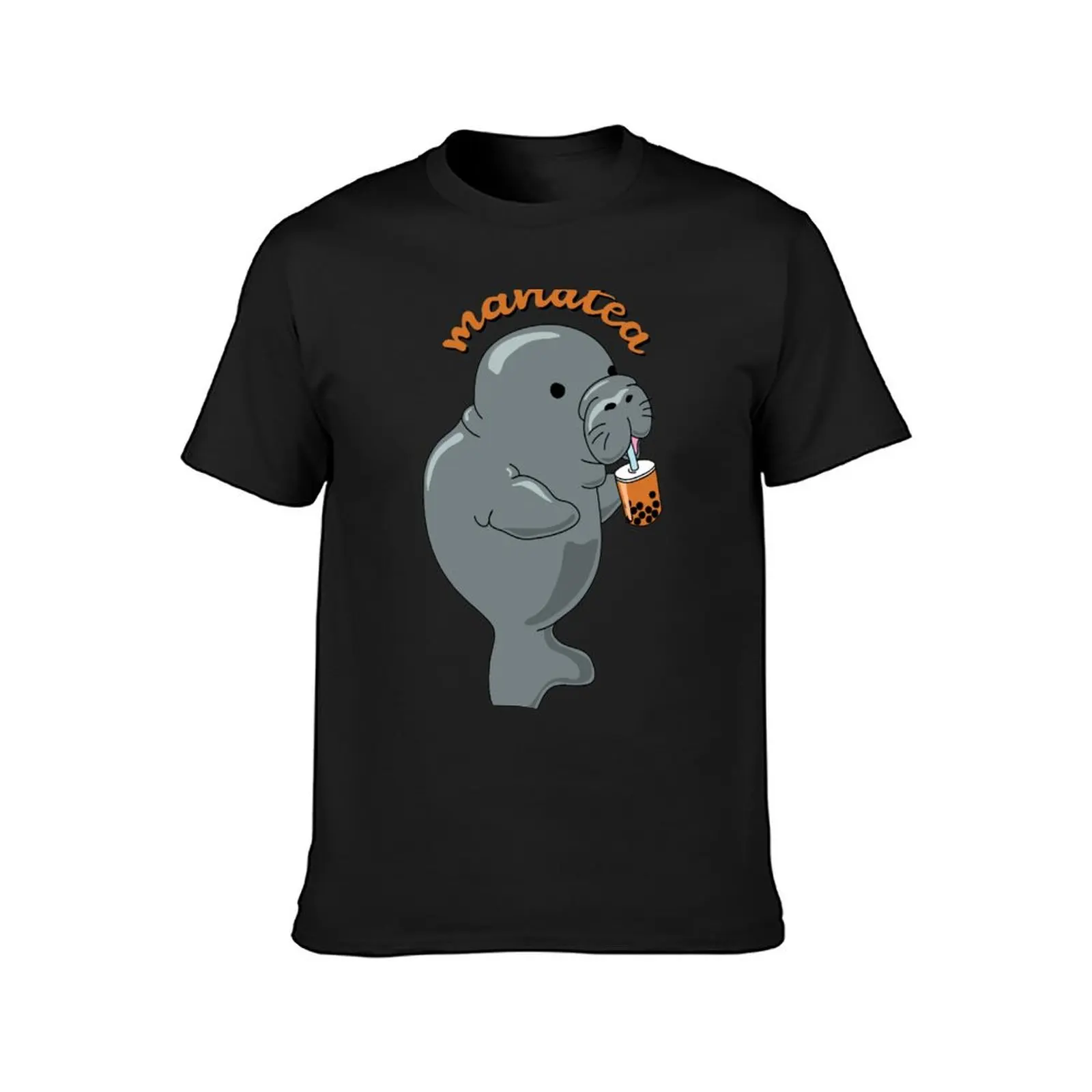 Manatea Boba T-Shirt sublime animal prinfor boys vintage clothes customs workout shirts for men