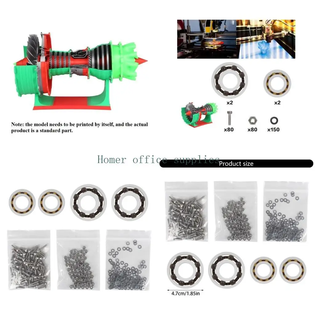 K43B MH006 Realistic Printed Aviation Engine Model Printables Jet Engine