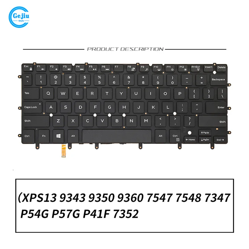 New Original Laptop Keyboard With Backlit For Dell XPS13 9343 9350 9360 N7547 N7548 7547 7548 P54G P41F