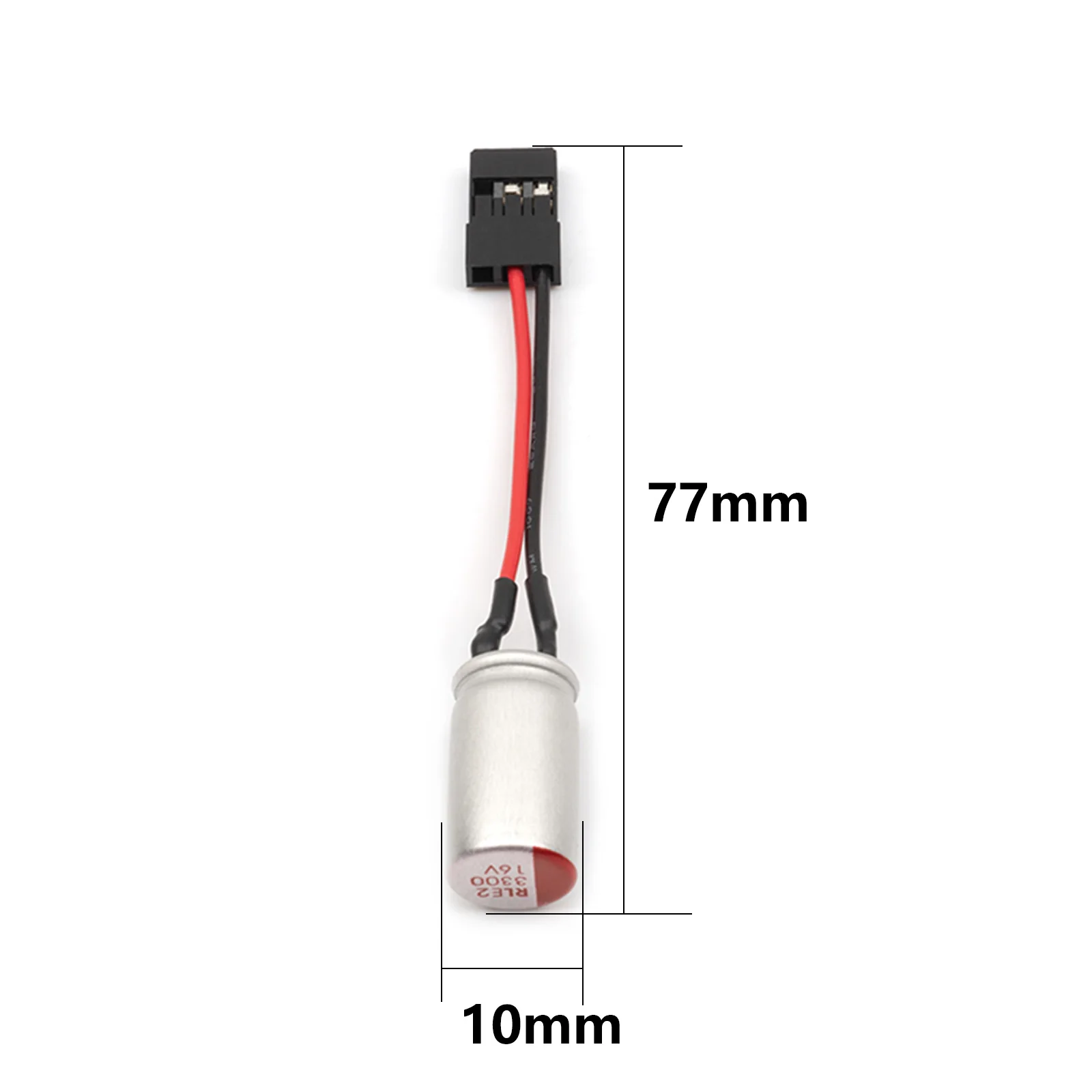 RC-Drohnen-Auto Flugsteuerungsempfänger Kondensator 5 Stück 3300UF 16V Fest- und Flüssigkondensator Spannungsschutz Stecker FUTABA FLYSKY RC3S RC4G – Detail 5