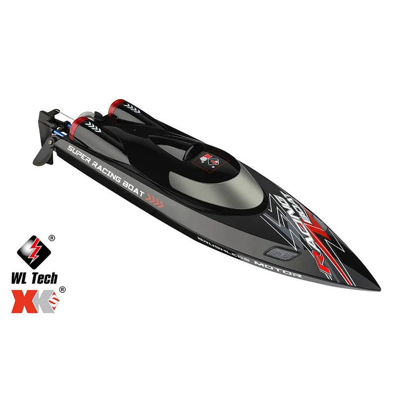 

New Wl916 Remote Controlled High Speed Boat With Brushless Motor And Light For Reversing The Boat Model