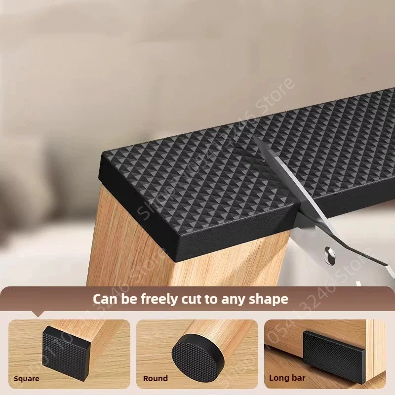 DIY Non Slip Furniture Pads Self Adhesive 6mm Thick Heavy Duty Furniture Foot Protection Pads  Wood Floor Protectors Mat