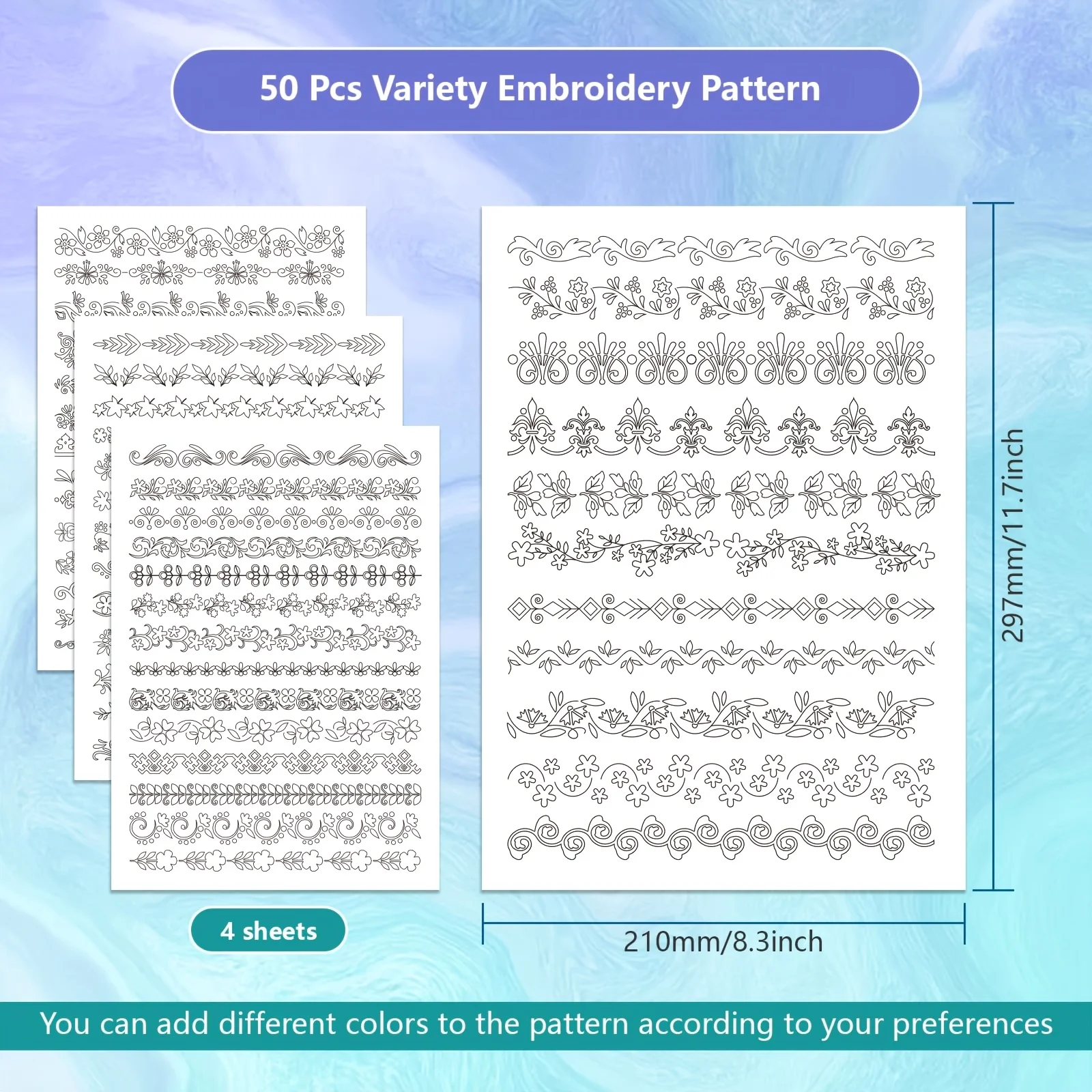4 أوراق مثبتات خياطة يدوية قاب - مراجعة Embroidery Web وسعره