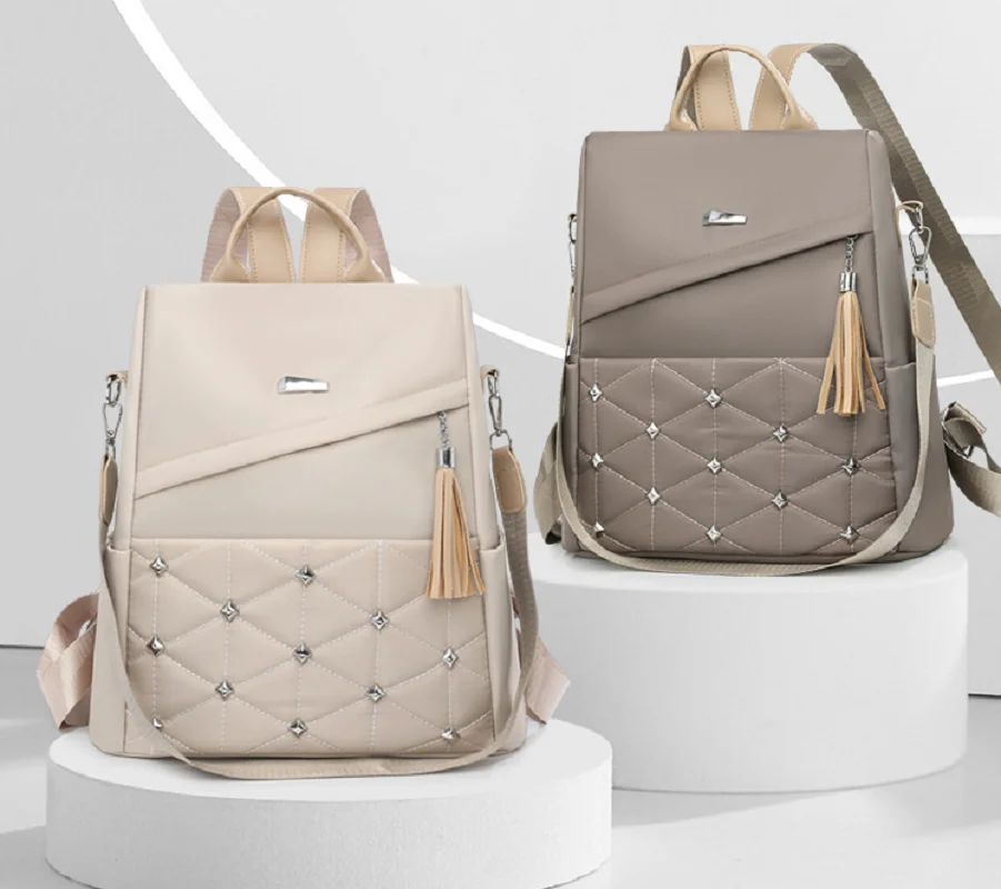 

New Fashion Waterproof Oxford High Capacity Travel Backpacks Women's Anti Theft Shoulder Bags Notebook SchoolBag Crossbody Bag