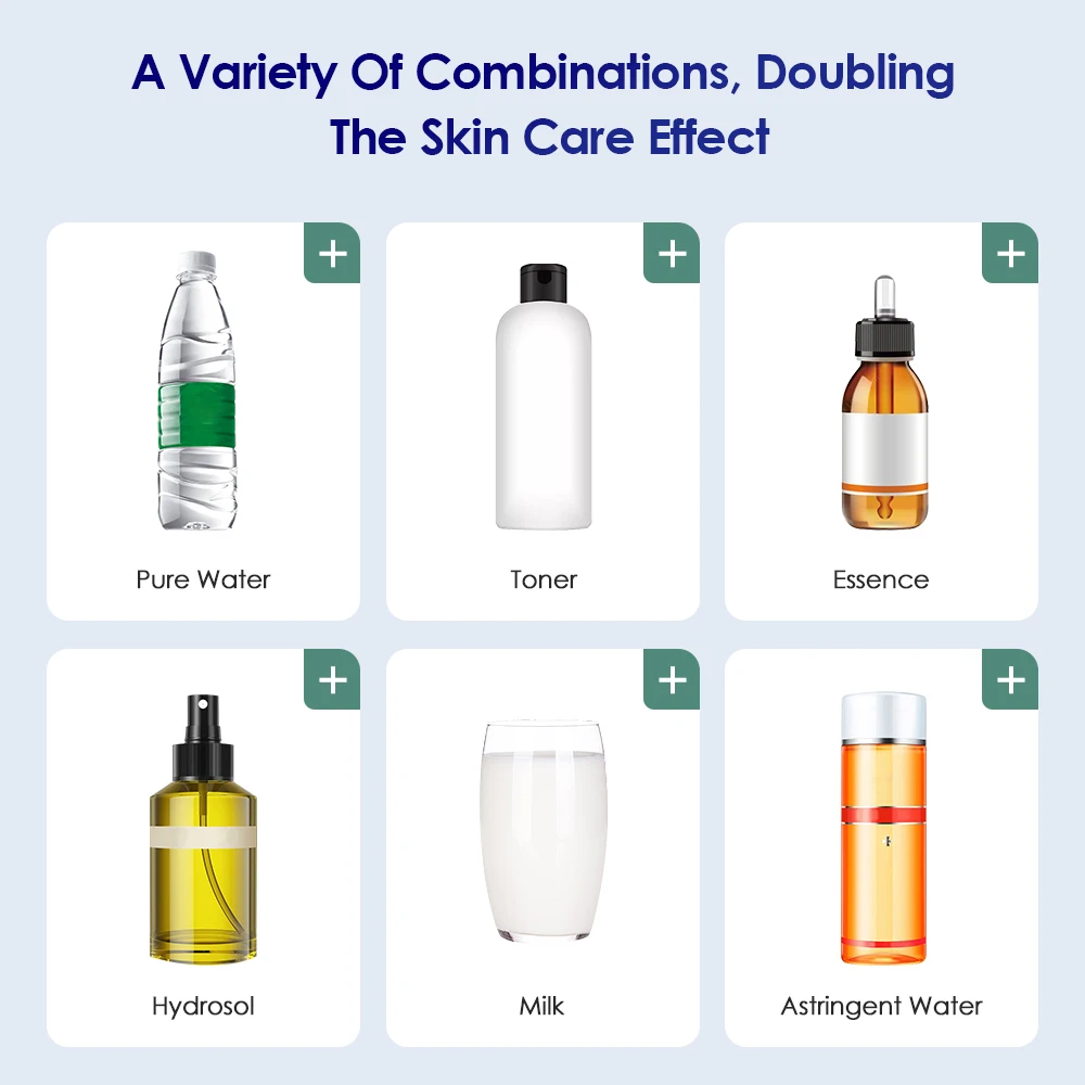 Portable USB Rechargeable Mini Electric High Pressure Oxygen Atomizer Air Compressor Spray Gun Sprayer Oxygen Injector Small Bubble Beauty Nano Skin Facial Hydration Moisturizing Skin Care Tools