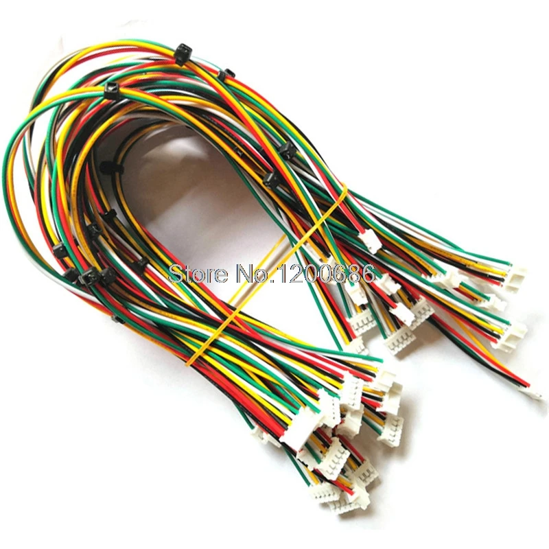 26AWG 300MM PHR-2/4/5/ PHR-6 pin male to male harness cable 2.0MM pitch 300MM double head customization made