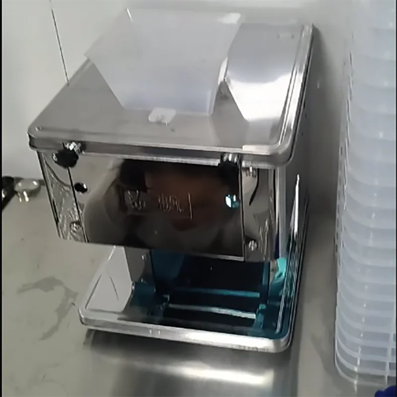 

Коммерческая электрическая мясорубка, полностью автоматическая машина для нарезки мяса, овощерезка, мясорубка из нержавеющей стали