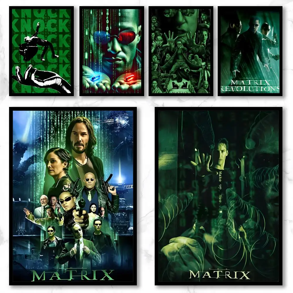 Movie T-The Matrix Poster Graffiti Art Posters, Chic Wall Decor for Home, Studio, Office & Coffee Shop
