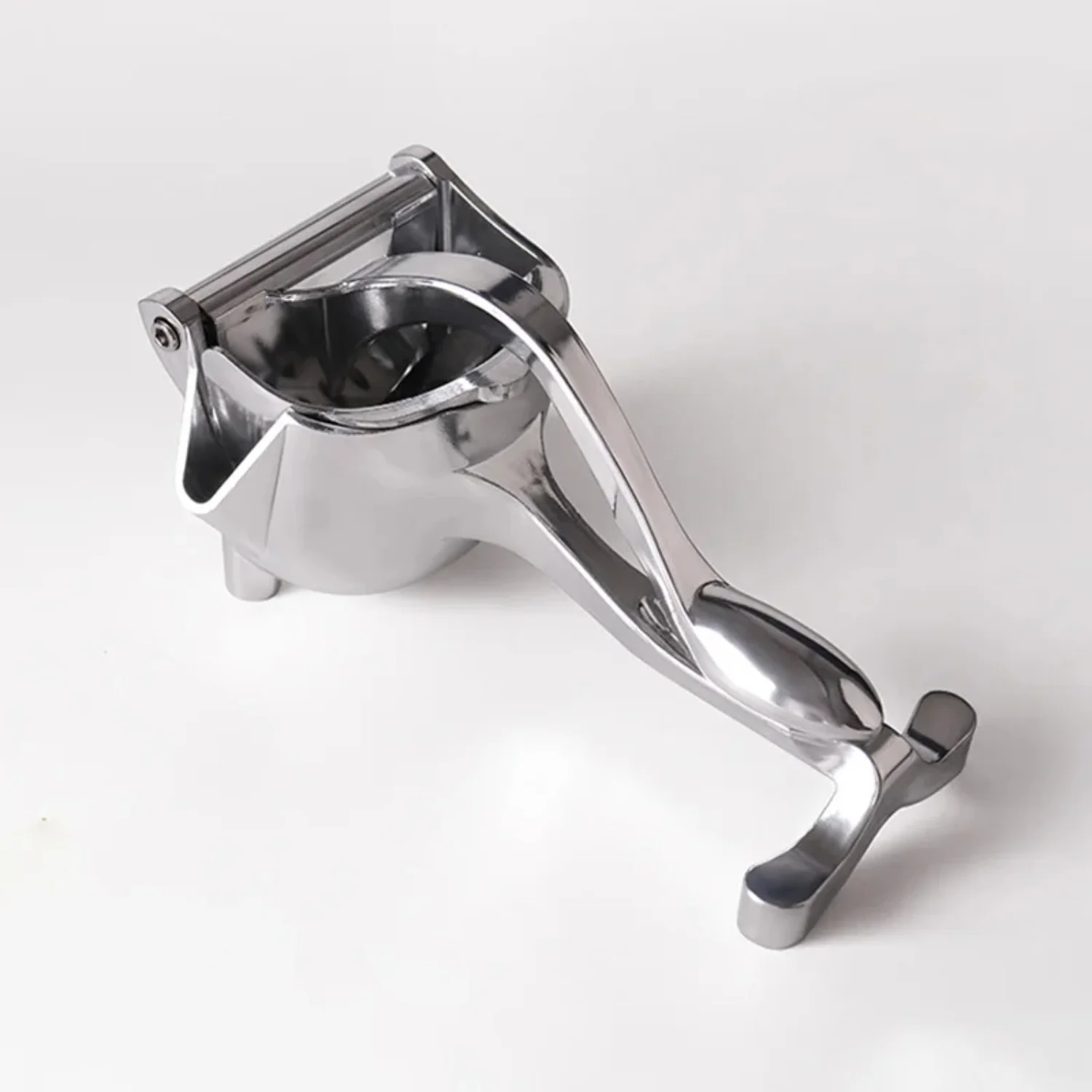 편리한 다기능 실버 알루미늄 합금 수동 주방 도구 - 1Pcs 휴대용 주스 압착기