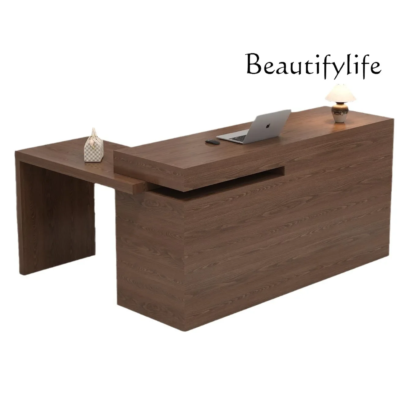 

Multifunctional telescopic checkout page Clothing store Minimalist reception table Beauty salon counter Premium sense