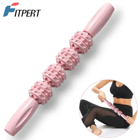 다리 마사지 장치, 마사지 바 근육 이완 포인트 프레스 마사지, 마사지 볼 롤러 압력 포인트 마사지 4 볼 에디션