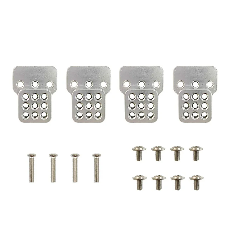 2X Metalen Stuur Link Staaf Trekstang Mounts Schokdempers Set Voor WPL C14 C24 C24-1 1/16 RC Auto Upgrade Onderdelen,1