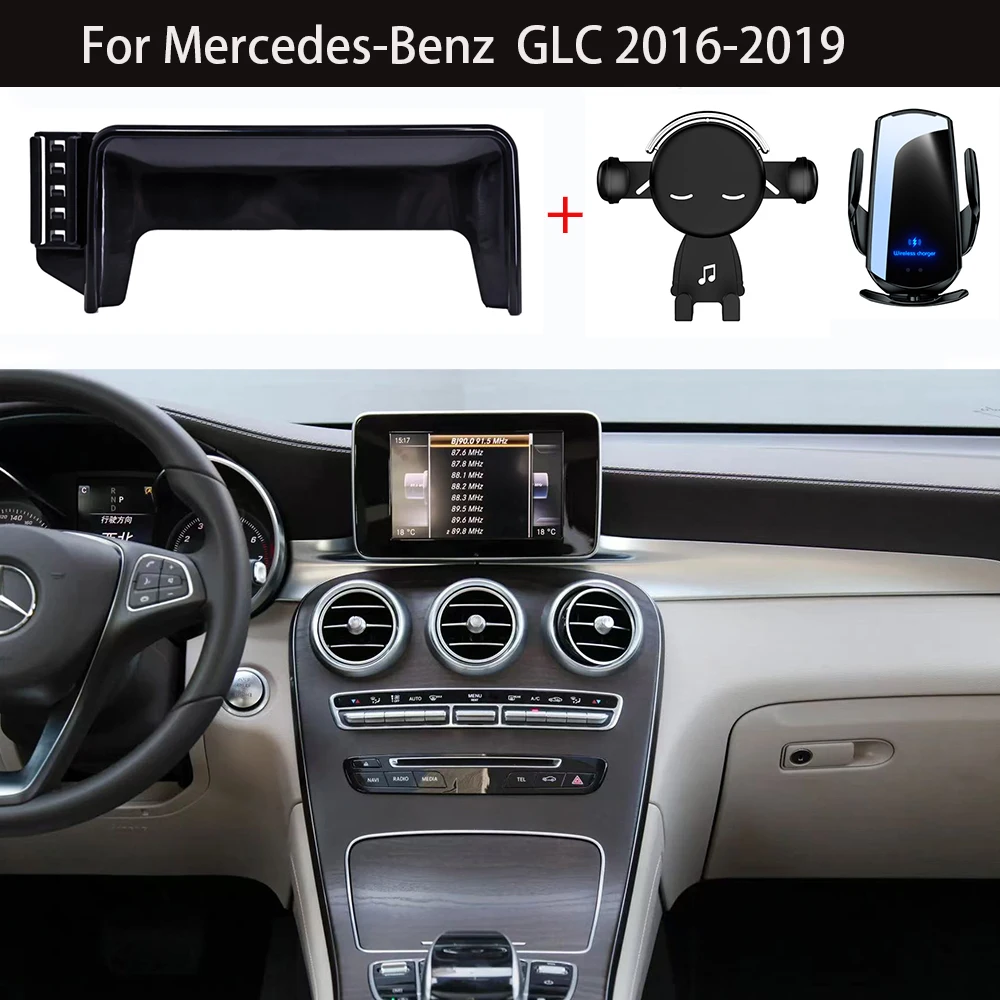 

Car Phone Holder For Mercedes-Benz C GLC 2016 2017 2018 2019 7-inch Screen Fixed Base Navigation Bracket