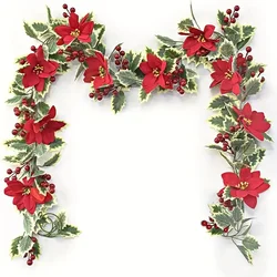 Artificial Christmas Garland -Perfect for Festive Atmosphere - Ideal for Christmas,Anniversary,Wedding,Birthday, Wall Arch Deco