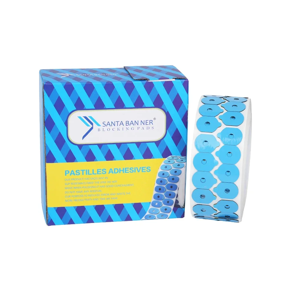 

1000pcs Glasses Processing Lens edger Blocking Pad Anti-Slip Tape Double-Sided Adhesive Mat Edging Optical Adhesive Sticker