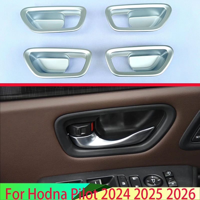 

Для Honda Pilot 2024 2025 2026: Накладка на внутреннюю ручку двери из АБС-пластика, декоративная вставка, рамка, отделка