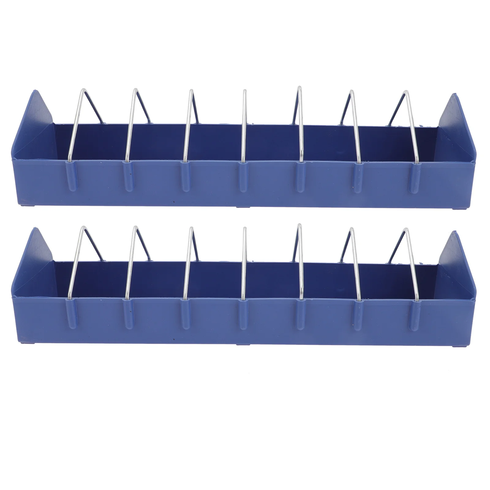 

2pcs Anti-splitting Food Box Premium PP Lightweight Easy Clean Feeder Trough Bird Cage Accessories Pigeon Feeding Utensil
