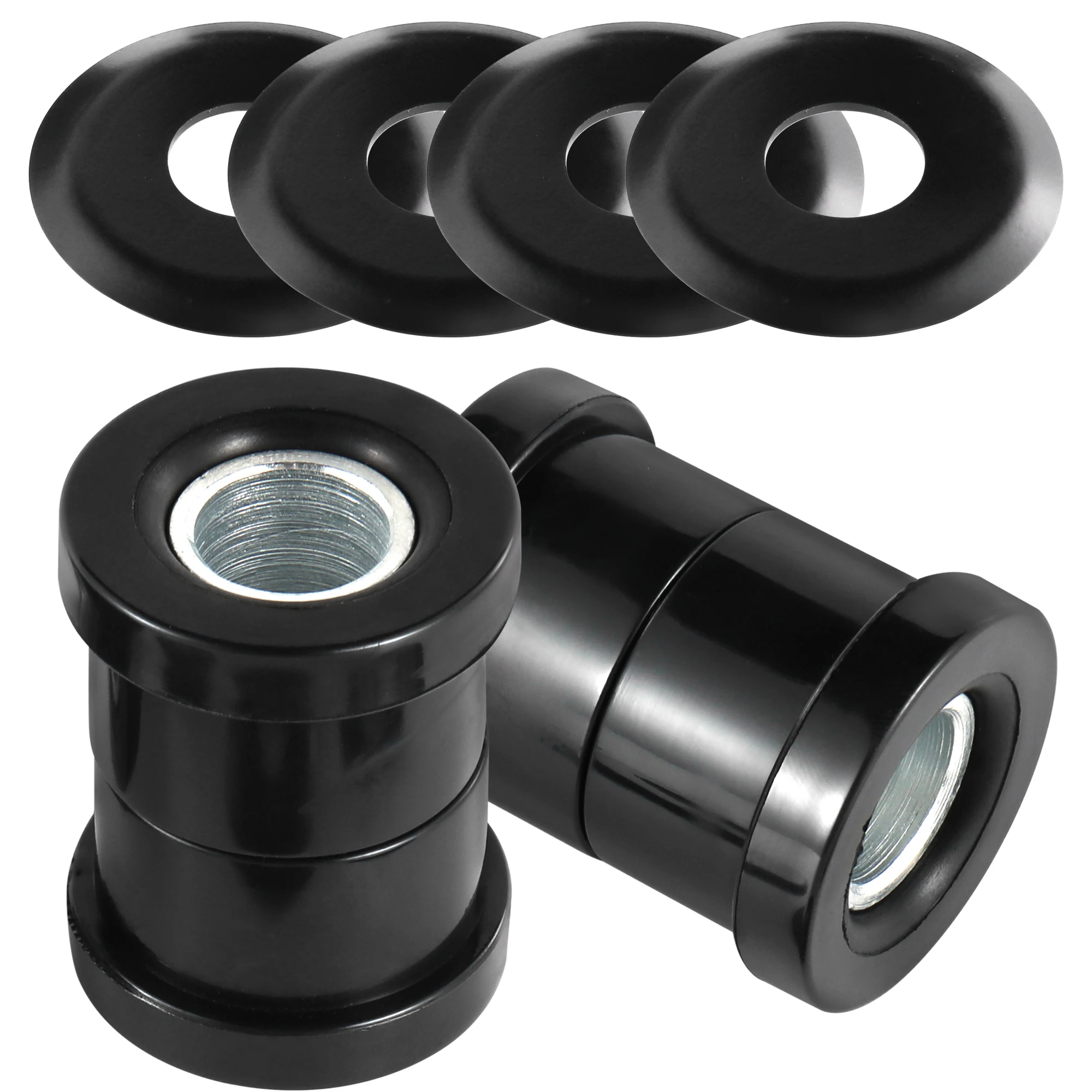 

Handlebar Riser Bushings Polyurethane Damper Kit for Harley 1973-2017 Dyna Softail FXR and 1973-Up Sportster XL, Black