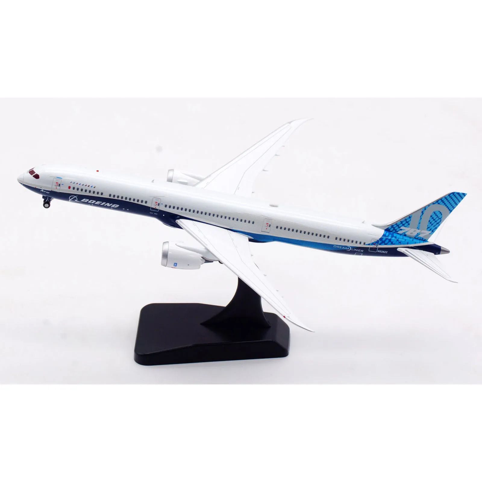 AV4229 Alloy Collectible Plane Gift Aviation 1:400 Boeing \'House Color\' B787-10 Diecast Aircraft Jet Model N528ZC With Tractor