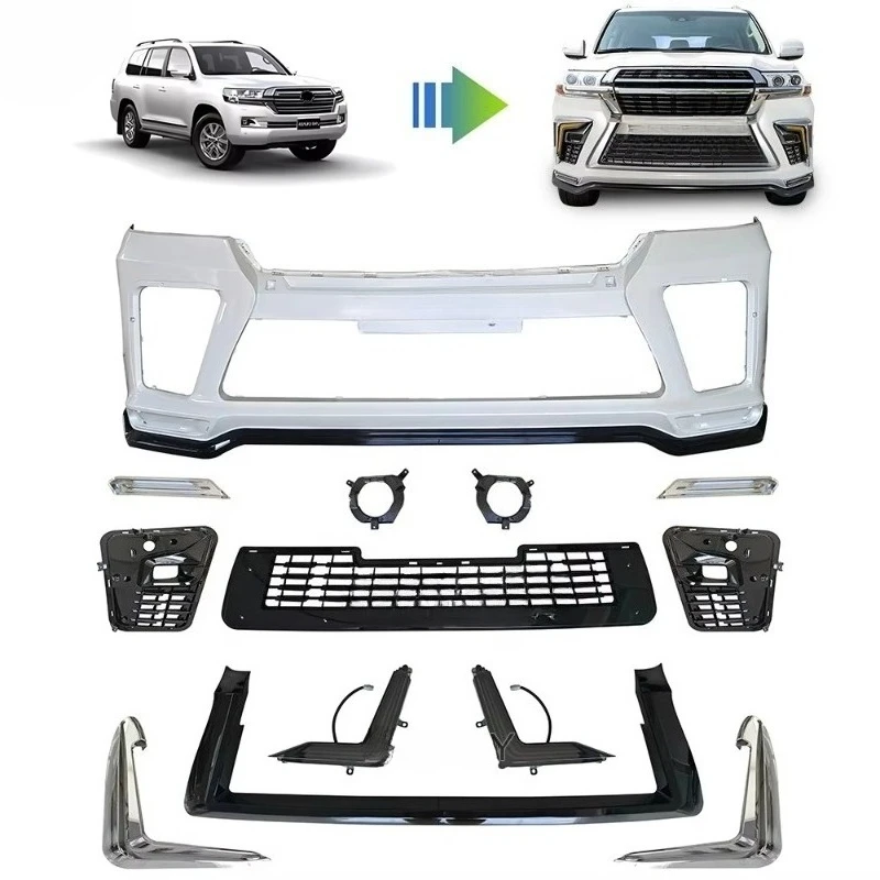

Upgrade Body Kit Facelift For Landcruiser 200 2016-2021 Front Bumper Grille Good Quality