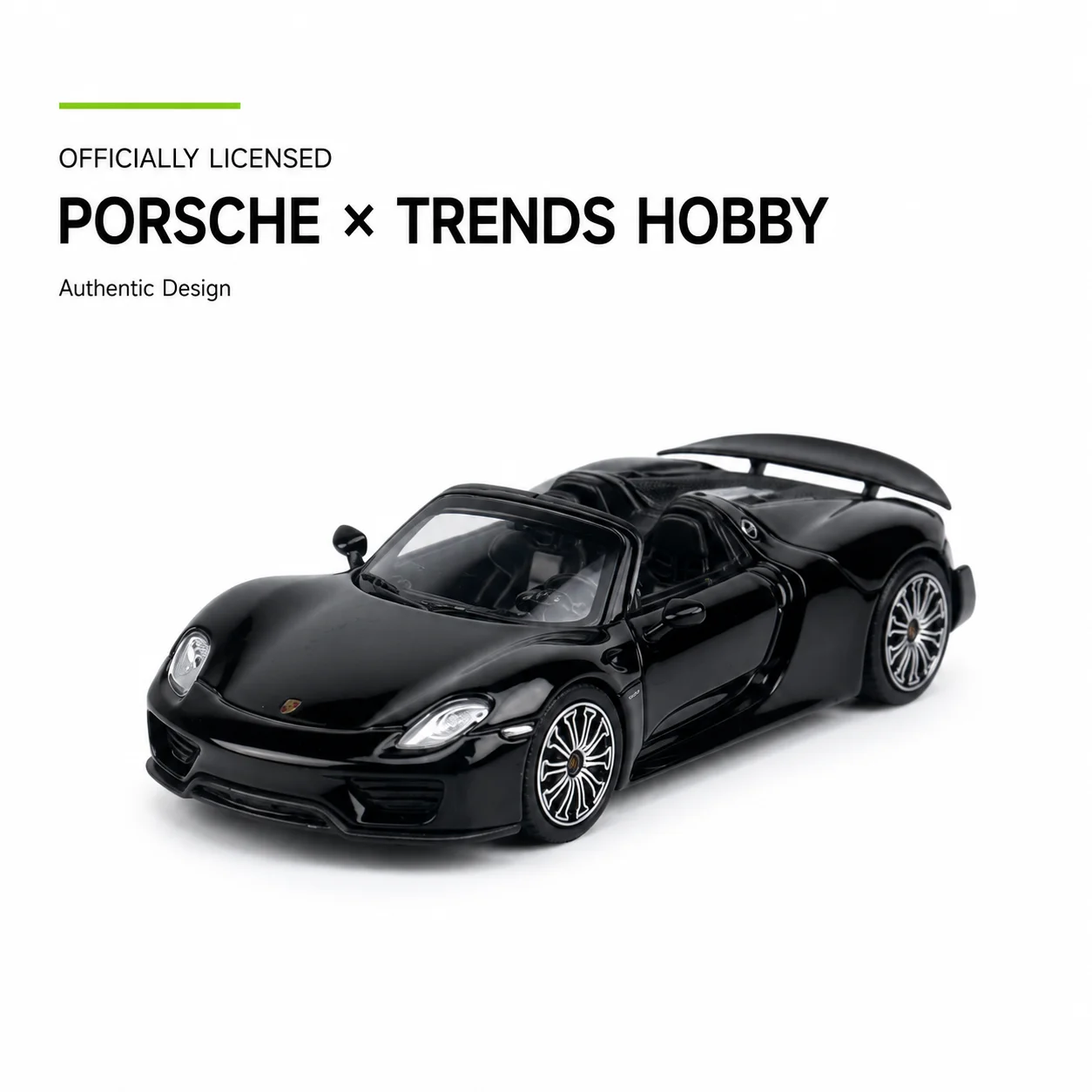 Trends Hobby 1/64 Porsche 918 Spyder Super Vehicle Miniature Model Alloy Toy Car Free Wheels Diecast Metal Collection Gift image 2