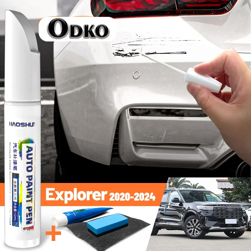 Car Paint Pen Paint Care Fixer Scratch Repair Wax Painting Scratch Remover For Ford Explorer U625 2020-2024 2021 2022 2023