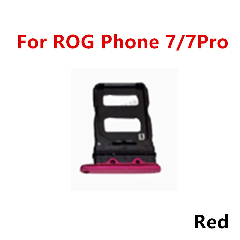 SIM Card Slot For Asus ROG Phone 7 Pro 6 5 5S 6Pro 5Pro 3 2 1 Card Adapters Socket Holder Tray Chip Drawer Replace Housing Parts