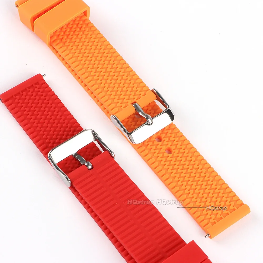 18mm 20mm 22mm 24mm Silicone Watch Band Wrist Bracelet Quick Release Rubber Watch Strap for Seiko Watch Replacement Watchband