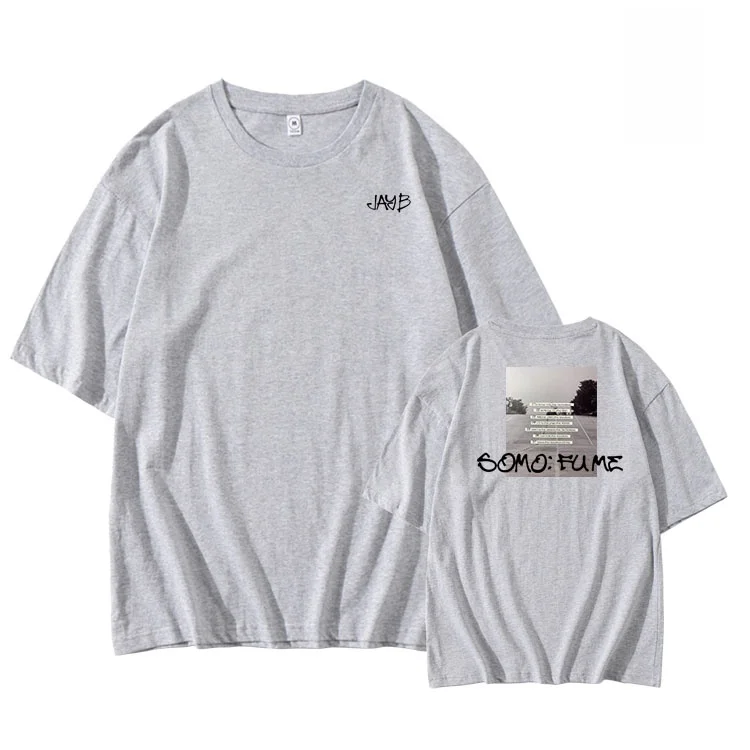 GOT7 Lim Taehwan Album Somofume Pure Cotton Half Sleeve Loose Short Sleeve T-Shirt Commuter Style round Neck Print Summer Top