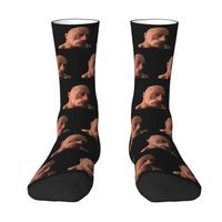 Eyebrow Meme Dwayne The Rock Johnson Dress Socks Men's Women's Warm Fashion Crew Socks