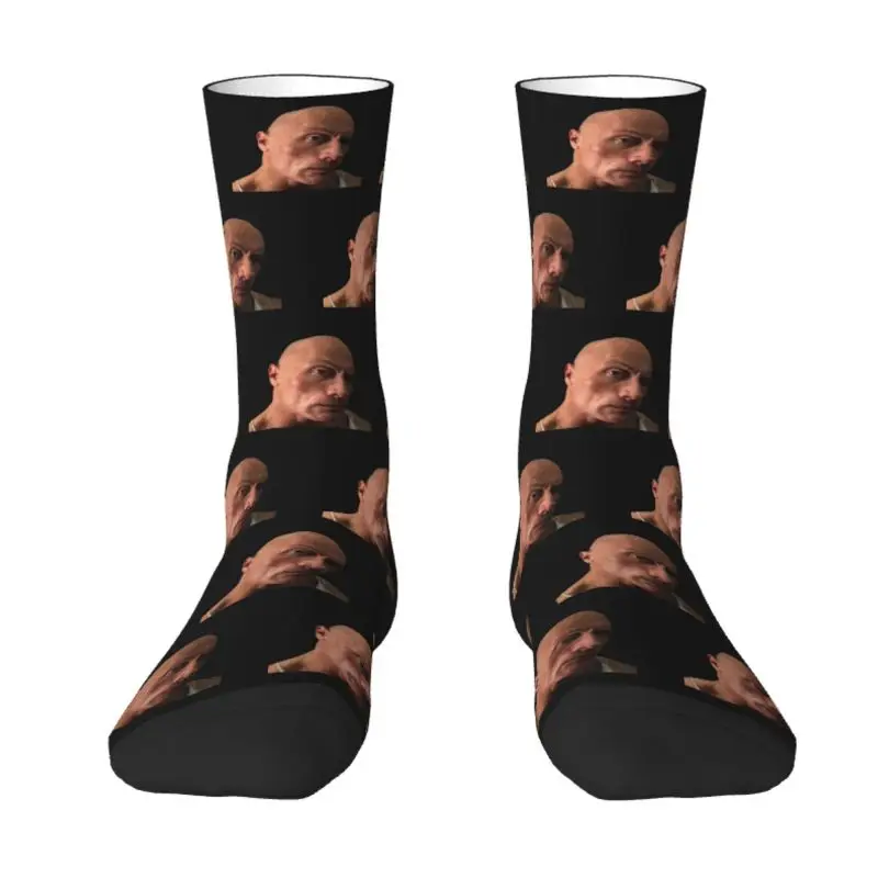 Skarpetki do brwi Meme Dwayne The Rock Johnson Dress Męskie damskie ciepłe modne skarpetki
