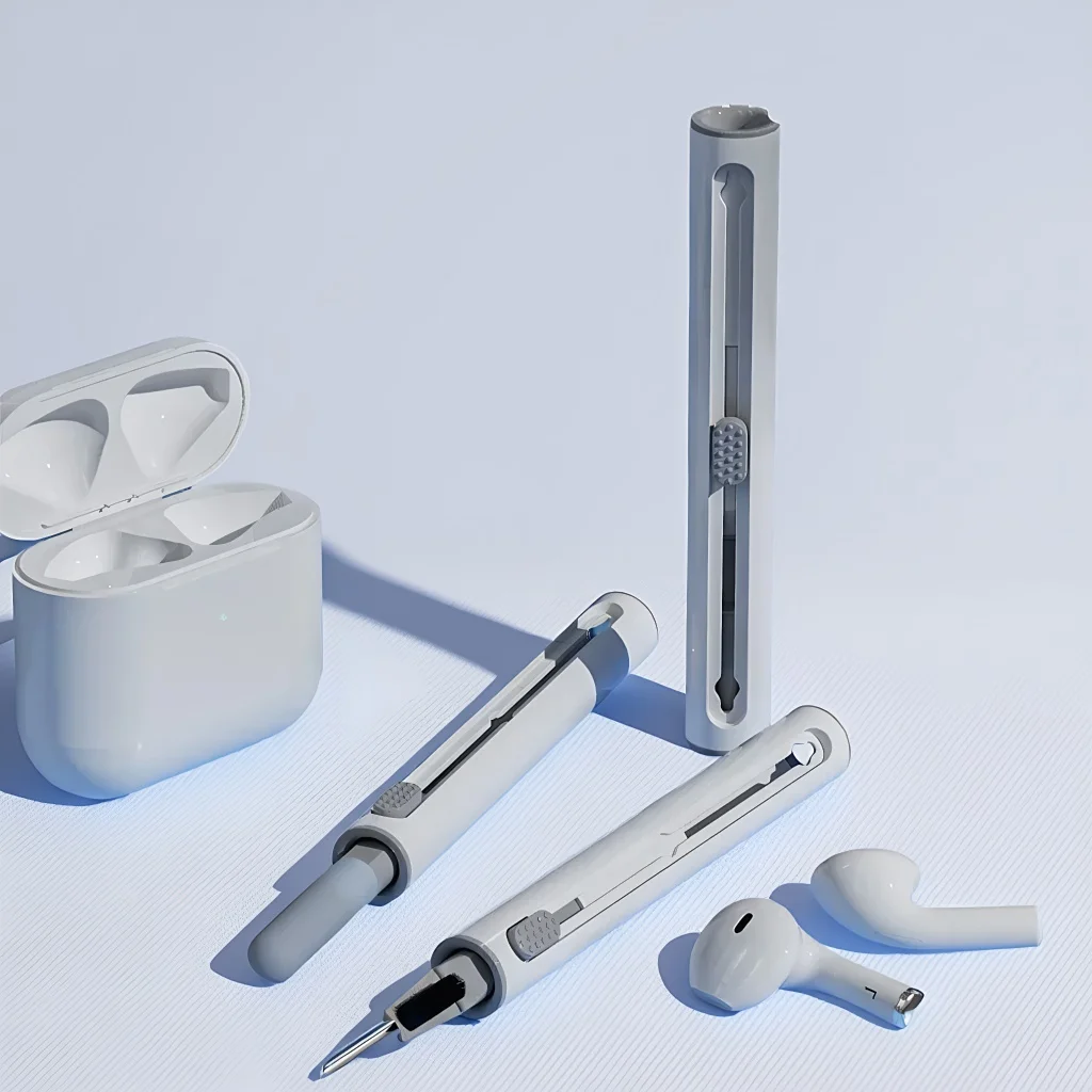 

Очиститель раздвижной ручки для Airpods серии 3 Pro — набор кистей 3-в-1 для ухода за наушниками и чехлами