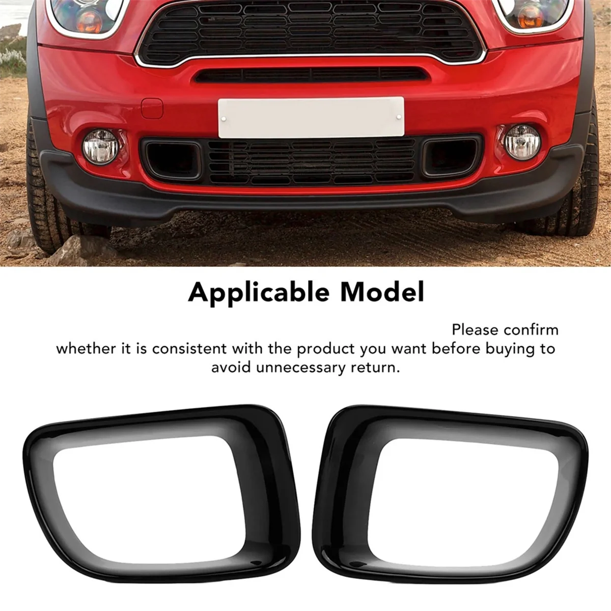 

Automotive Front Grille Frame Trim Front Bumper Grille Outer Frame for BMW MINI R60 R61 51119803941